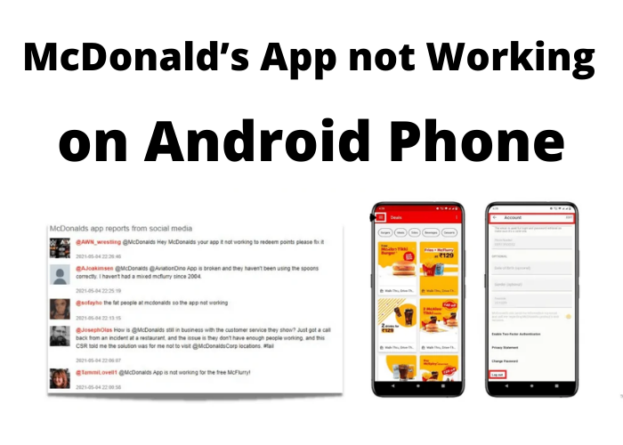 McDonald’s App not Working on Android Phone